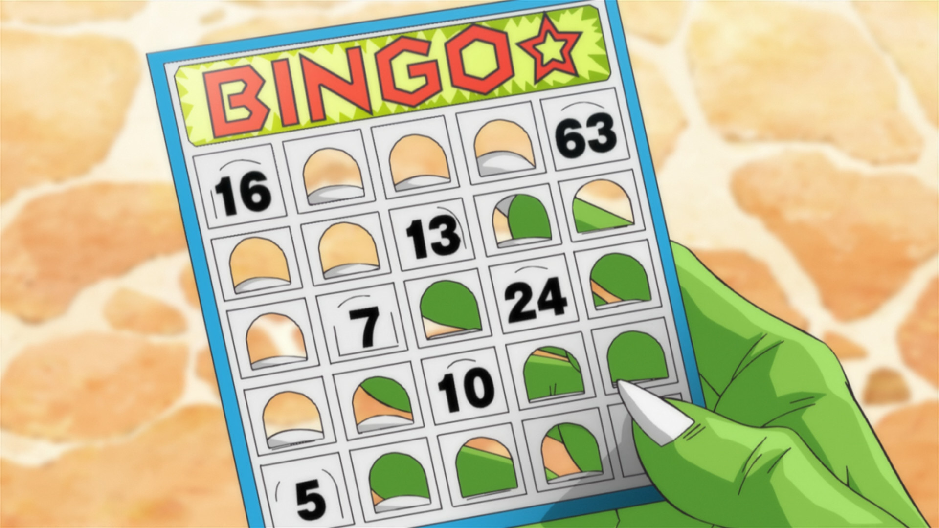 Piccolo gets frustrated at Bingo