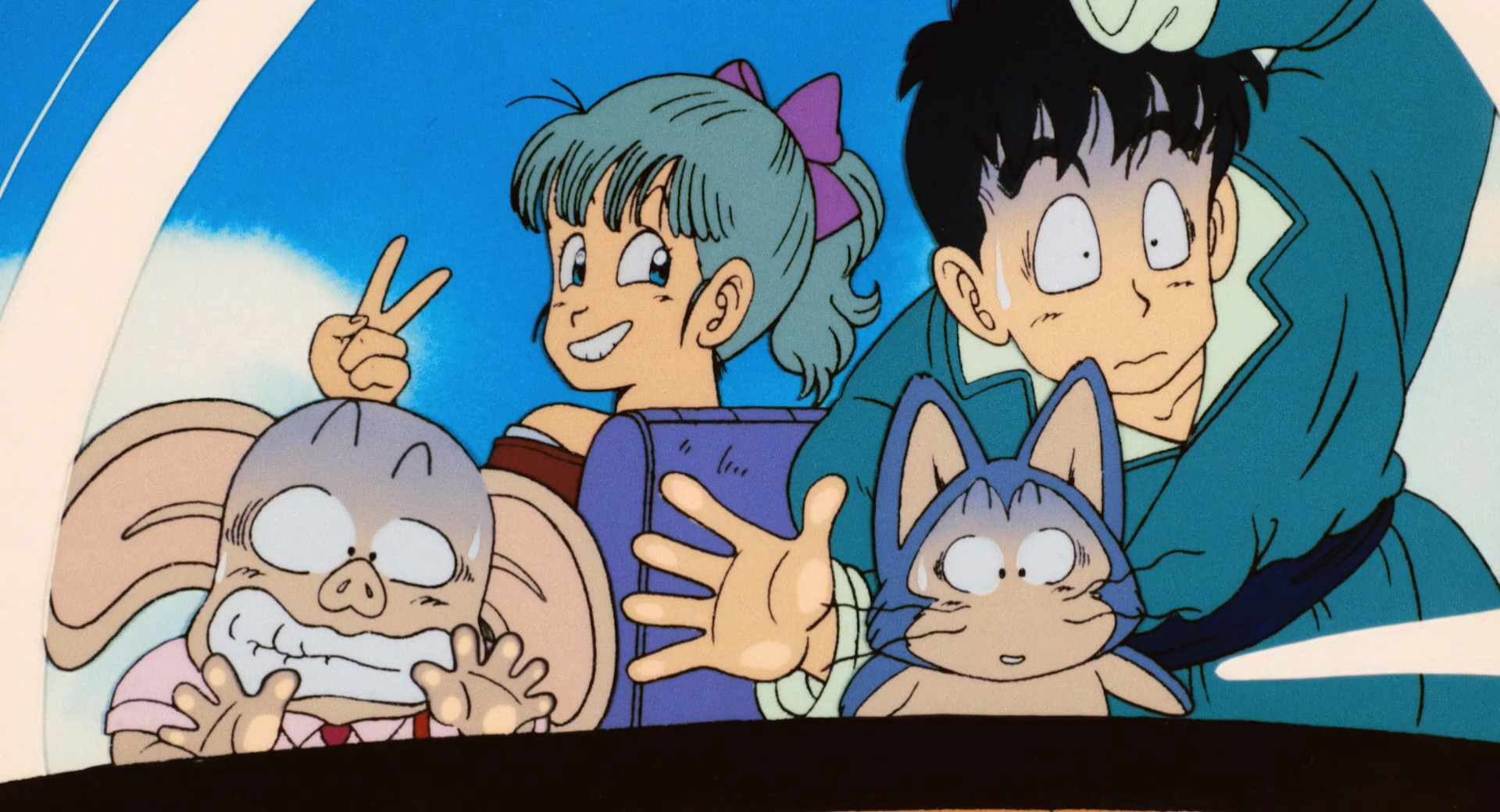 Bulma gets into a dogfight with the Mifan empire