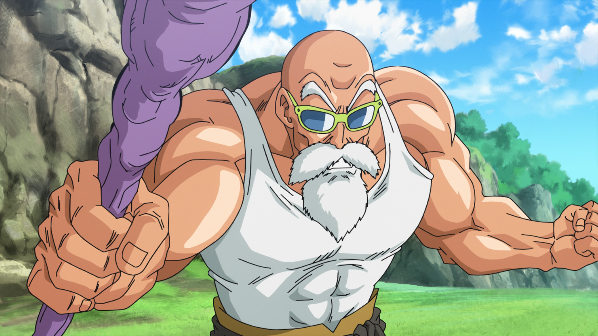 The Turtle Hermit entering his buff form