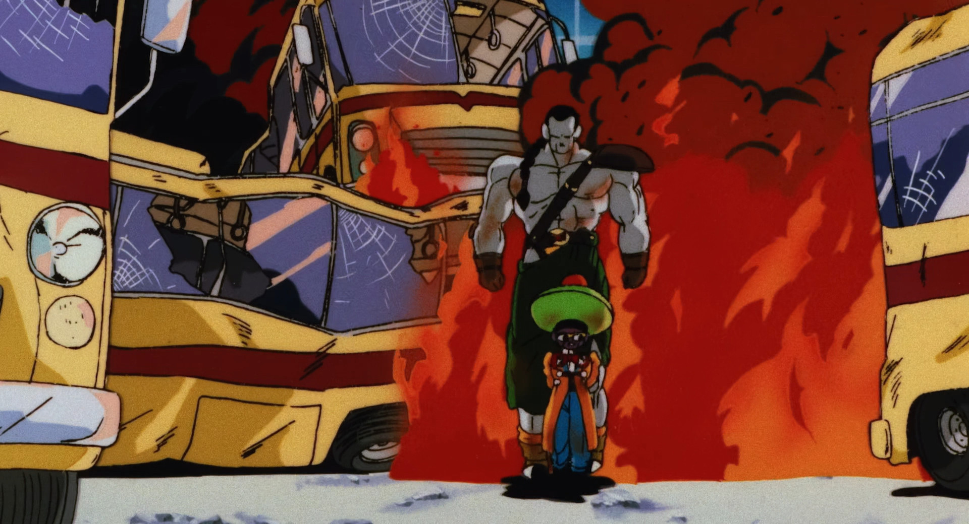 Androids 14 and 15 rampage through the city
