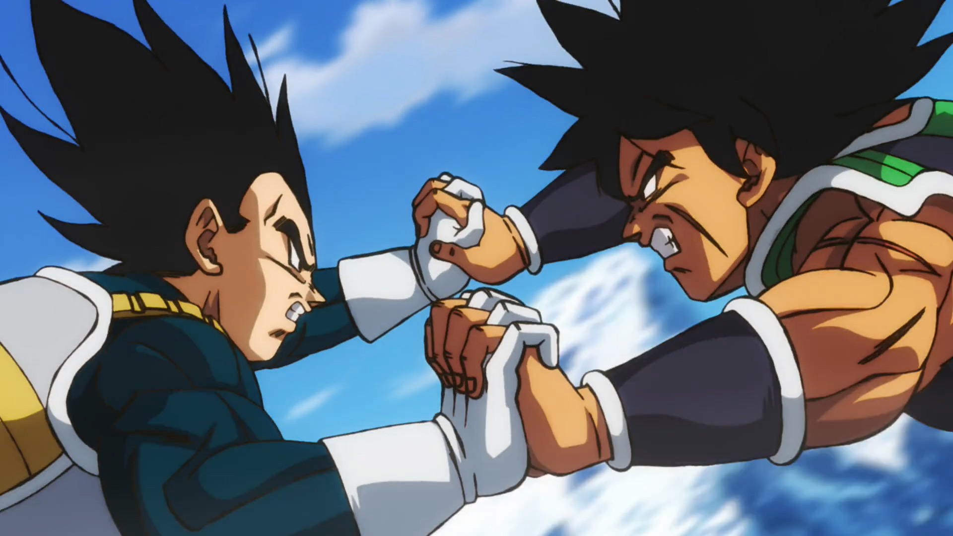 Vegeta and Broly fight