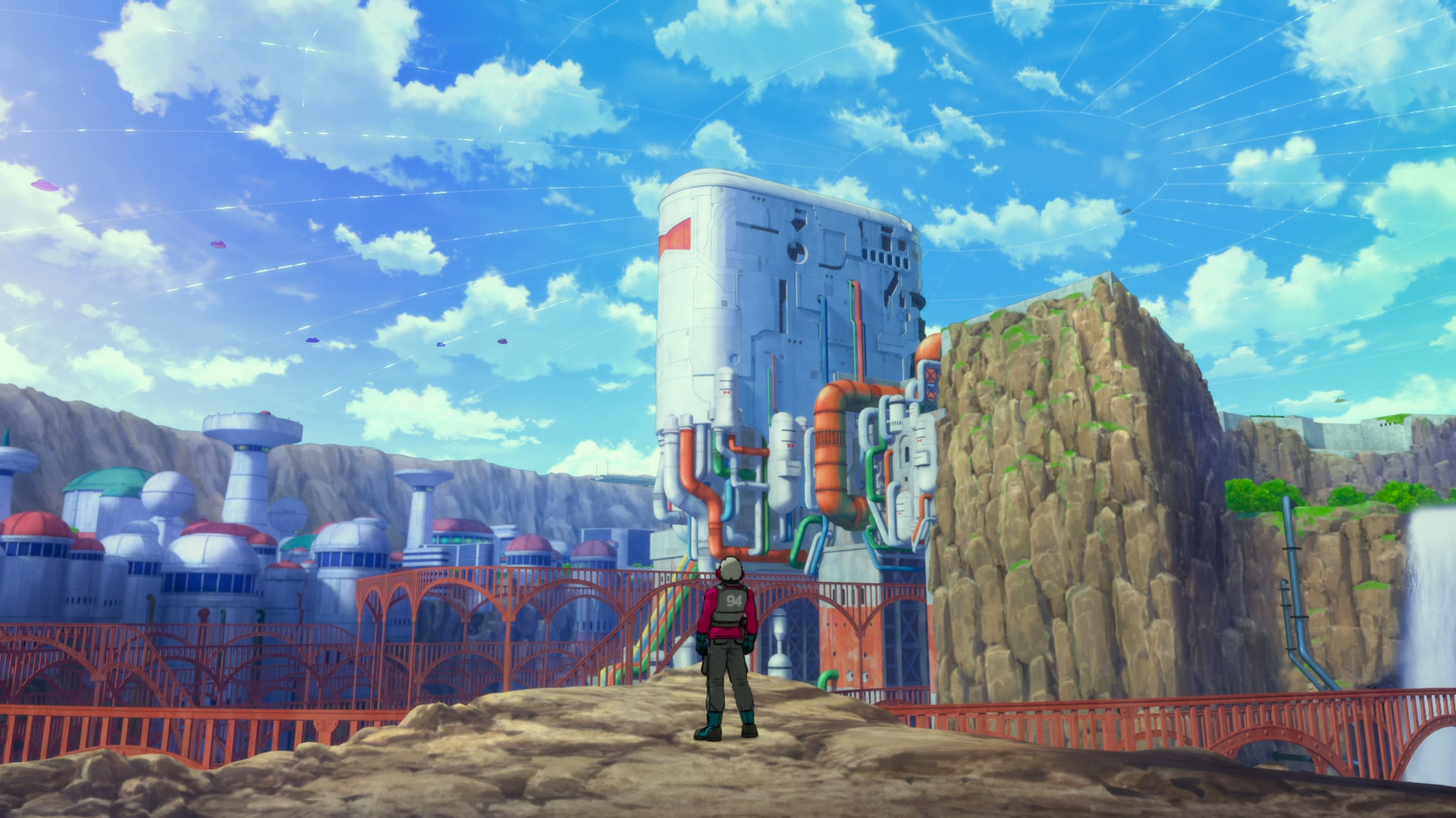 Piccolo walks into the hidden Red Ribbon base
