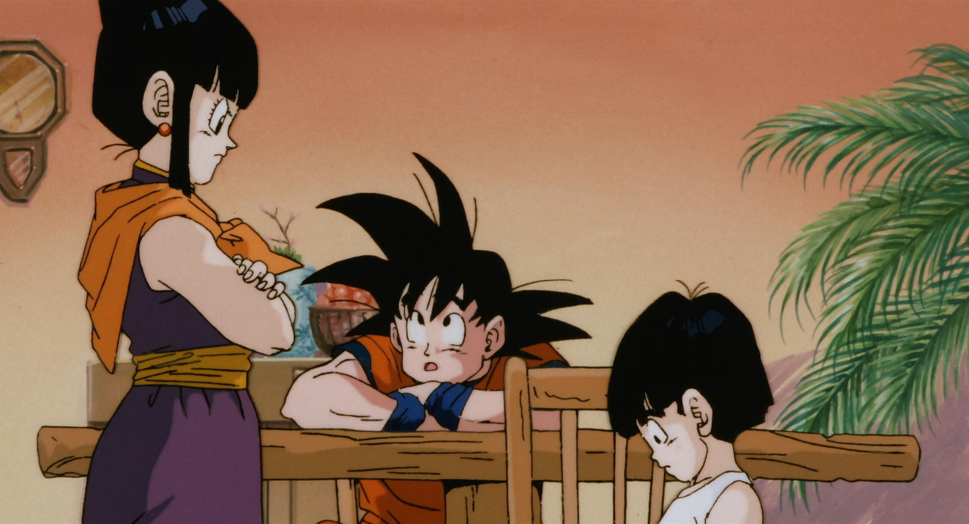 Chi Chi scolds Gohan for becoming friends with Hire Dragon